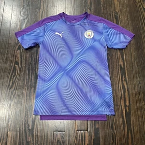 Puma Manchester City Soccer Jersey Men’s Medium Purple Blue Polyester  - Picture 1 of 4