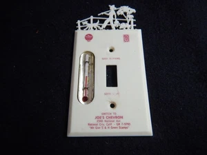 Vintage Joe's Chevron Supreme light switch cover w thermometer decorative CA - Picture 1 of 13