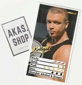 Tarjeta coleccionable Kollegah 2013 BRAVO tarjeta estrella alemana ULTRA RARA 9,3 x 5,2 cm Rap - Imagen 1 de 2