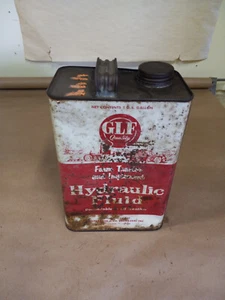 Vintage GLF hydraulic fluid 1 gallon can. - Picture 1 of 4