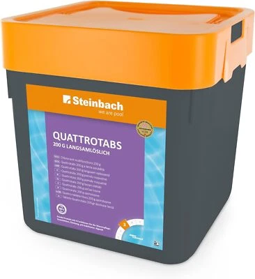 Steinbach 2x5 kg 200g Quattrotabs für Pool Chlortabs Chlortabletten Multitabs - Bild 1 von 4