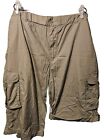 Mens Cargo Shorts Size 6xl Adjustable 3/4 Length Beige Stone Lightweight As New