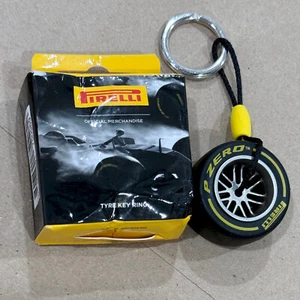 Pirelli Cinturato Official F1 Tire Keychain, Yellow, slick tread, NEW - Picture 1 of 2