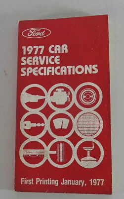 Tablas Ford MUSTANG II, Lincoln Continental Marcar V, Mercury Cometa Etc 1977 - Imagen 1 de 2