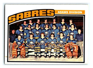 1976-77 O-PEE-CHEE SABRES TEAM VINTAGE NHL HOCKEY CARD # 134 Rare BV