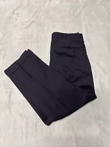 Zanella 100% Wolle Hose Plissee Größe 34 tailliert - Bild 1 von 4