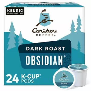Café tostado oscuro Caribou obsidian 24 a 144 cápsulas de taza Keurig K elige cualquier tamaño - Imagen 1 de 6