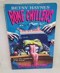 BONE CHILLERS #6 Teacher Creature Paperback Book Betsy Haynes 1995  1st Print - Imagen 1 de 13