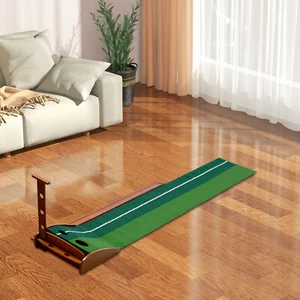 Indoor Golf Putting Mat Golf Game Practice Track System Golf Putting Exerciser - Picture 1 of 20