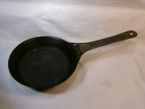 Antike L&G Mgf Co #50 Cowboy-Bratpfanne mit kaltem Griff rostig Stahl Metall - Bild 1 von 8