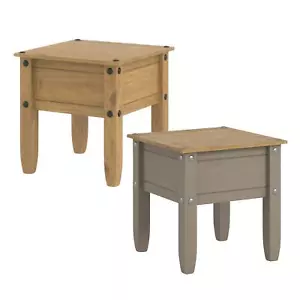Solid Pine Wood Bedside Lamp End Side Table Rectangular Coffee Bedroom Furniture - Picture 1 of 7