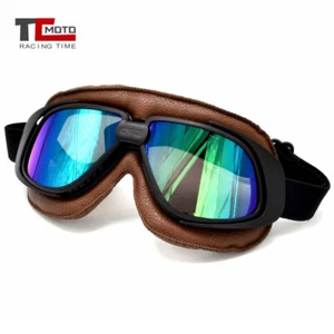 1PCS Motorcycle Goggles Retro Vintage Eyewear Riding Off Road Motorbike Glasses - Bild 1 von 18
