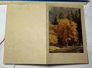 YOSEMITE Camp Curry MENU July 29 1946 37 4.25x6.25" Autumn In Yosemite - Picture 1 of 2