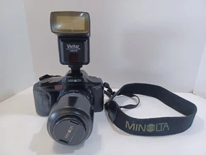 Minolta Maxxum 7xi AF 35mm SLR Film Camera Minolta AF 70-210 Zoom Macro Lens - Picture 1 of 17