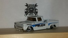 2019 HOT WHEELS CUSTOM POLICE '62 CHEVY PICKUP REAL RIDERS 1/64