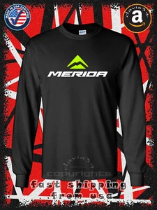 Camiseta de manga larga para hombre MERIDA BIKES International Logo American Davis34 Tee - Imagen 1 de 3