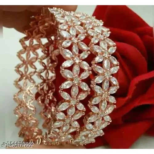 VALENTINO Bracciale etnico indiano Bollywood placcato oro AD ZIRCONI braccialetti set gioielli moda