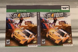ENVÍOS EL MISMO DÍA Raro GameStop *Caja de Pantalla Solo Flatout 4 Xbox One Cubierta Arte Solo - Imagen 1 de 1