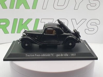 Citroen Traction Avant 7C Faux Cabriolet Metano Atlas 1/43 Nero - Immagine 1 di 2