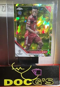 2021-22 Topps Cromo Zafiro UCL Christopher Scott Amarillo Novato/99 - Imagen 1 de 2