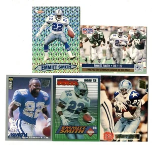 Emmitt Smith 5 Football Card Lot HOF FLORIDA DALLAS COWBOYS CARDINALS (LOT 17) - Picture 1 of 1