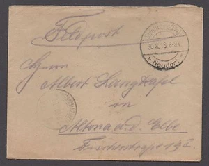 **Deutschland Briefmarkenloser Brief, Straburg, Feldpost, 2 CDS, 1918 - Bild 1 von 2