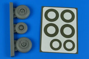 1/48 Douglas B-26K Invader Wheels & Paint Masking Late Diamond Pattern for ICM - Picture 1 of 1