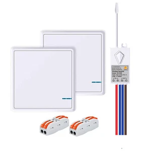 Wireless Switch Remote Control Light Switch ON/Off LEDs Switch IP66 Waterproof - Picture 1 of 12