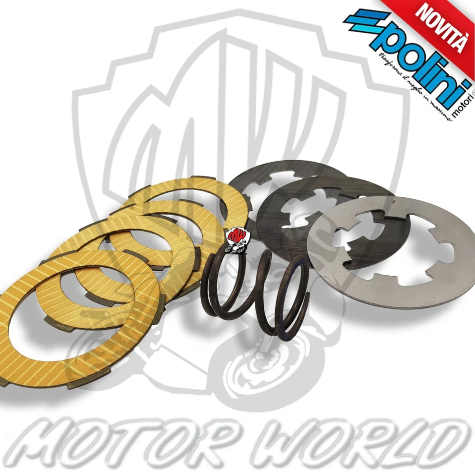 FRIZIONE RACING POLINI 230.0013 4 DISCHI CON MOLLA PER VESPA PK 50 S - PK 50 XL - Immagine 1 di 1