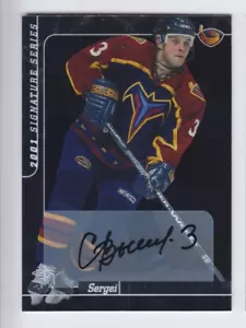 2000-01 ITG BAP FIRMA SERGEI VYSHEDKEVICH AUTÓGRAFO #150 Be Player Thra - Imagen 1 de 1