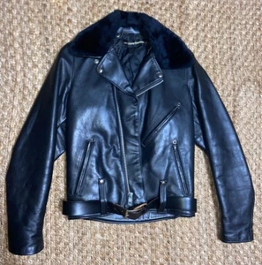 Vintage 1970s AMF HARLEY DAVIDSON LEATHER JACKET 38 Tall Complete EUC James Dean - Bild 1 von 14