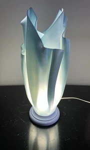 Vintage französische blaue Georgia Jacob Stil Tischlampe - Bild 1 von 11