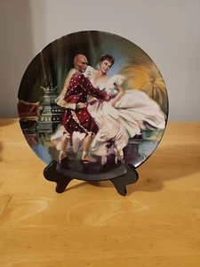 Plato de coleccionista Edwin Knowles The King and I 18696E "Shall We Dance" 1985 certificado de autenticidad - Imagen 1 de 10