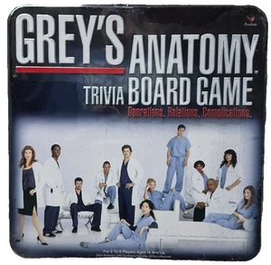 Grey's Anatomy Trivia Board Game Tin, Cardinal Games 2007 NEW Factory Sealed - Picture 1 of 2