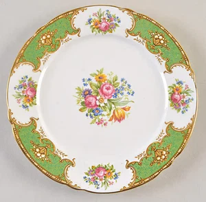 4 SHELLEY DUCHESS GRÜN SALATTELLER 8", SEHR GUTER ZUSTAND - Bild 1 von 1