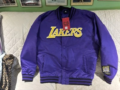 NWT LA Lakers NBA Ultra Game Licensed Purple Jacket Mens MED SHIPS FREE - Image 1 of 4