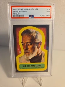 1977 Star Wars Stickers #9 Ben Obi-Wan Kenobi PSA 7 - Picture 1 of 2