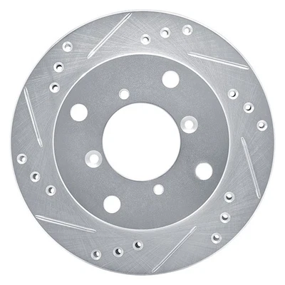 For Geo Metro 89-97 Brake Rotor eLINE Drilled & Slotted 1-Piece Front Driver Foto 1 de 4