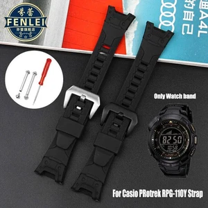 26mm Silicone Watch Band Strap For Casio PRW1300 PAW1300 PRG110Y Bracelet - Picture 1 of 8