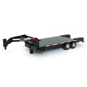 Big Country Toys 1/20 Black Flatbed Gooseneck Trailer with Ramps 427 - Picture 1 of 6