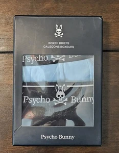 Psycho Bunny 2 Pack Cotton Modal Boxer Briefs Underwear Size XL  Blue Black - Picture 1 of 5