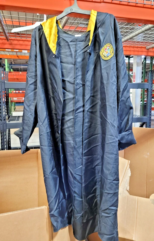 Harry Potter Wizarding World Hogwarts Adult M/L Robe Black Gold FREE SHIPPING - Image 1 of 1