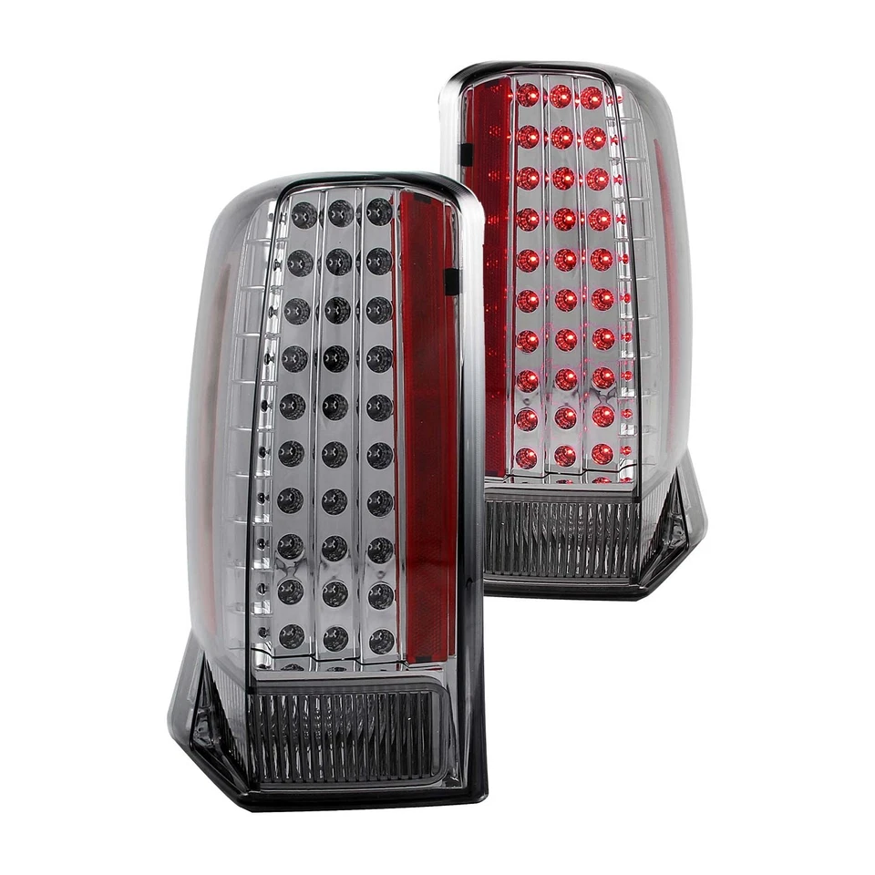 For Cadillac Escalade ESV 03-06 Tail Lights Driver & Passenger Side Chrome/Smoke Foto 1 de 2