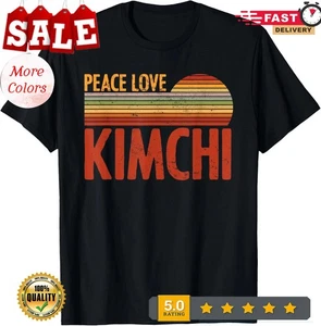 Peace Love Kimchi traditionelle koreanische Beilage Kimchi Liebhaber T-Shirt - Bild 1 von 14