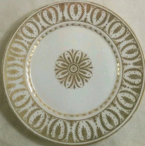 Charles Ahrenfeldt Limoges Speiseteller - Gold Blumenmuster - 8,5 Zoll - Bild 1 von 4