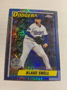 2025 Topps Update Silver Pack Mojo Chrome Parallel Blake Snell Dodgers 49 - Picture 1 of 1