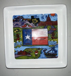 Cocinaware Texas State 6 Zoll quadratischer Teller - Bild 1 von 9