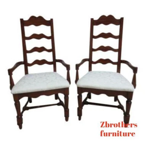 Pair Pennsylvania House Cherry Ladderback Dining Room Desk Arm Chairs Set B Cover