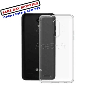 For LG Harmony 2 X410CS Cricket Transparent Slim Soft TPU Protective Case Phone - Picture 1 of 1
