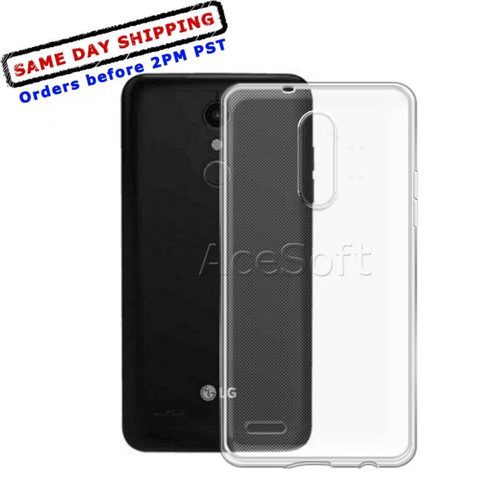 For LG Harmony 2 X410CS Cricket Transparent Slim Soft TPU Protective Case Phone - Image 1 of 1